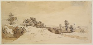 Paesaggio con ponte da Caspar David Friedrich