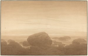 Alba sulla riva deserta da Caspar David Friedrich