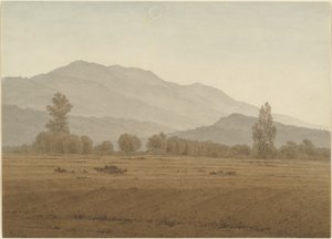Luna nuova sopra i Monti dei Giganti da Caspar David Friedrich
