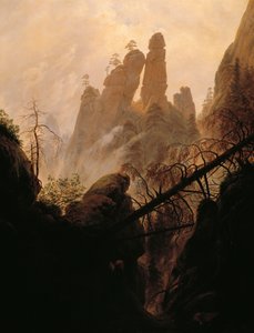 Ravina rocciosa, di Caspar David Friedrich da Caspar David Friedrich