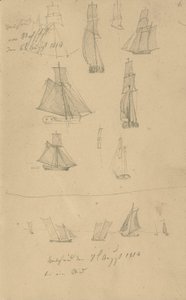 Studi di velieri da Caspar David Friedrich