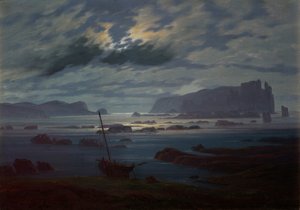 Il mare del nord al chiaro di luna da Caspar David Friedrich