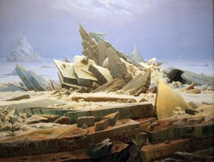 Il mare di ghiaccio (Il naufragio della speranza) da Caspar David Friedrich