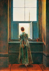 Donna alla finestra, di Caspar David Friedrich (1774-1840)