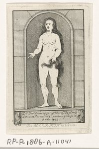 Nicchia con la statua di una sirena da Caspar Jacobsz. Philips