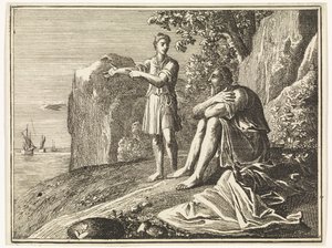 Il servo di Elia vede una piccola nuvola di pioggia da Caspar Luyken