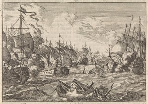 Battaglia di Solebay, 1672 da Caspar Luyken