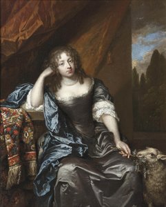 Ritratto di donna sconosciuta da Caspar Netscher