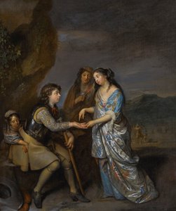 Il piatto della fortuna da Caspar Netscher