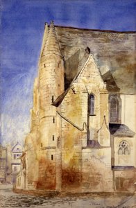 Vecchia chiesa, Tours, Francia, 1880