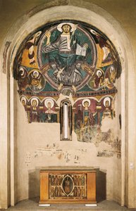 Cristo in gloria, dalla Chiesa di San Clemente de Tahull, Lerida, Spagna da Catalan School