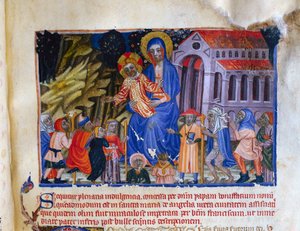 Miniatura dal Livre Vermeil de Montserrat da Catalan School