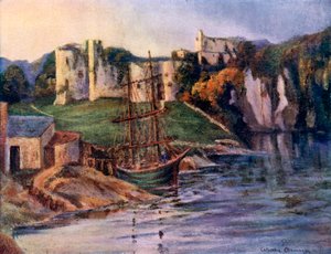 Castello di Chepstow, Monmouthshire, Galles, 1924-1926 da Catharine Chamney
