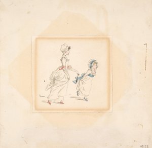 Donna e bambino, 1883 da Catherine Greenaway