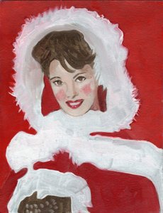 Annette, 2023 (olio su carta)
