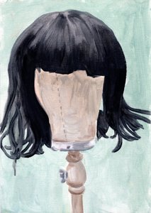 FF (Wig 1), 2020 (olio su carta)