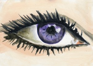Liz, 2013 (olio su carta)