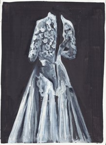 Lorelei, 2012 (olio e acrilico su carta)