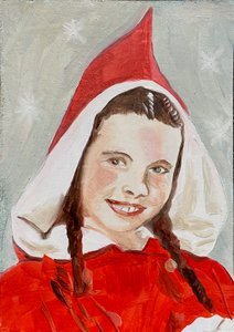 Margherita, 2023 (olio su carta)