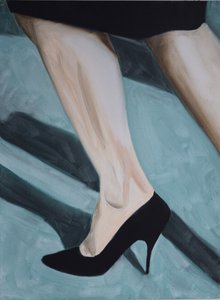 Gambe disadattate 2, 2013 (olio su carta)