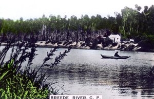 Fiume Breede Breë, Provincia Occidentale, Sudafrica, anni 