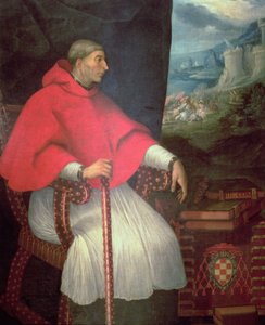 Ritratto del Cardinale Francisco Ximenez de Cisneros (1437-1517) da Caxesi or Caxete Eugenio Caxes