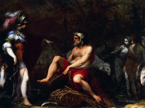 Erminia tra i pastori da Cecco  Bravo
