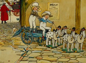 Schegge del vecchio blocco; La diligenza di York da Cecil Charles Windsor Aldin
