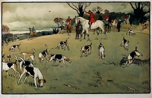 Scena di caccia, una traccia da Cecil Charles Windsor Aldin