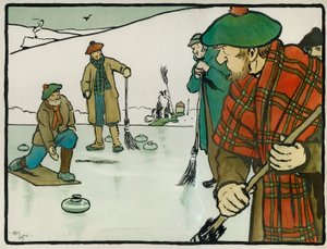 Vecchi sport e giochi inglesi: Curling da Cecil Charles Windsor Aldin