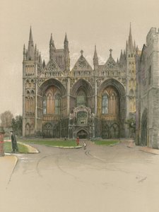 Cattedrale di Peterborough da Cecil Charles Windsor Aldin