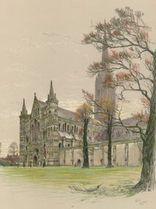 Cattedrale di Salisbury da Cecil Charles Windsor Aldin