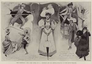 Il capo, nuova opera comica di F C Burnard e Sir Arthur Sullivan, al Savoy Theatre da Cecil Charles Windsor Aldin