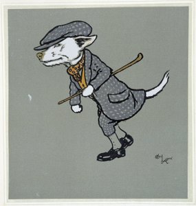 Volpe bianca, gentiluomo - in "Merry Party", ill. di Cecil Aldin, ed. Hodder & Stoughton, Londra da Cecil Charles Windsor Aldin
