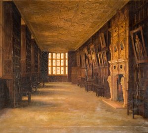Vista della Long Gallery ad Aston Hall
