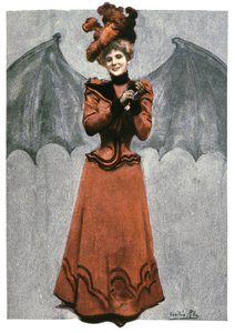 Donna travestita da diavolo, ca 1900 da Cecilio Pla Gallardo