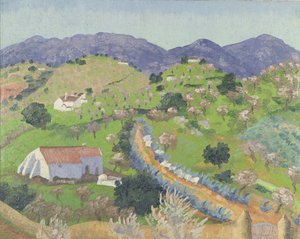 Paesaggio vicino a Lago, Algarve, Portogallo da Cedric Morris