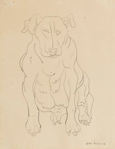 Il bulldog di Nancy Morris da Cedric Morris