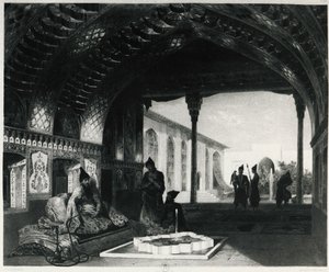 La Sala degli Specchi nel Palazzo del Sardar di Yerevan, di Celestin Francois Nanteuil (1813-1873), Armenia da Celestin Francois Nanteuil