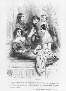 Il palco del teatro Premiers Gentilhommes, illustrazione da 
