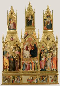 Polittico con incoronazione della Vergine e santi
