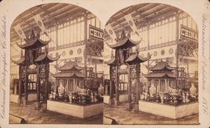 Vista del Cortile Cinese, Edificio Principale, Esposizione Centennale, Filadelfia da Centennial Photographic Co.