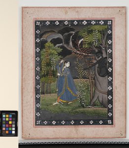 Abhisarika Nayika, c.1820 da Central Indian School