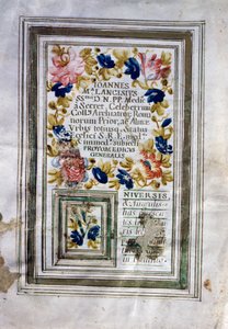 Laurea in medicina rilasciata a Roma da Giovanni Maria Lancisi (1654-1720) da Central Italian School