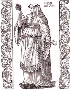 Un contadino di Ischia - Costume italiano nel XVII secolo da Cesare (after) Vecellio