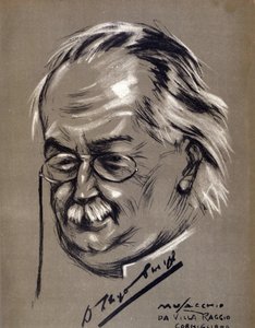 David Lloyd George (1863-1945), politico britannico. Caricatura di Cesare Musacchio (nato nel 1882) da Cesare Annibale Musacchio