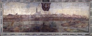 Veduta della città di Vienna, Austria. Veduta delle città dell