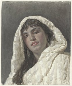 Busto di una donna orientale da Cesare Biseo