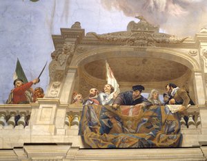 Ettore, Andrea Doria, F. Ferrucci, M. Colonna e Doge Morosini (dettaglio) da Cesare Mariani
