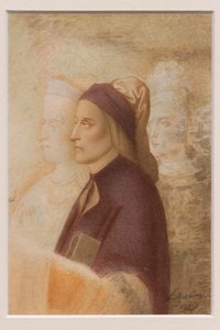 Ritratto di Dante, di Cesare Mussini, circa 1844 da Cesare Mussini
